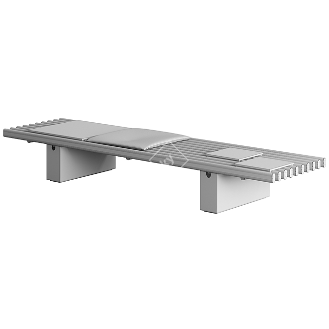 Luxury Outdoor Coffee Table, Customizable 3D model image 3