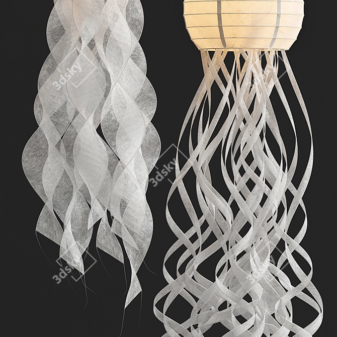 Oceanic Glow Jellyfish Lanterns 3D model image 4