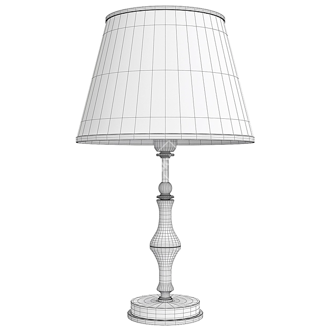 Elegant Modern Table Lamp Fixture 3D model image 2