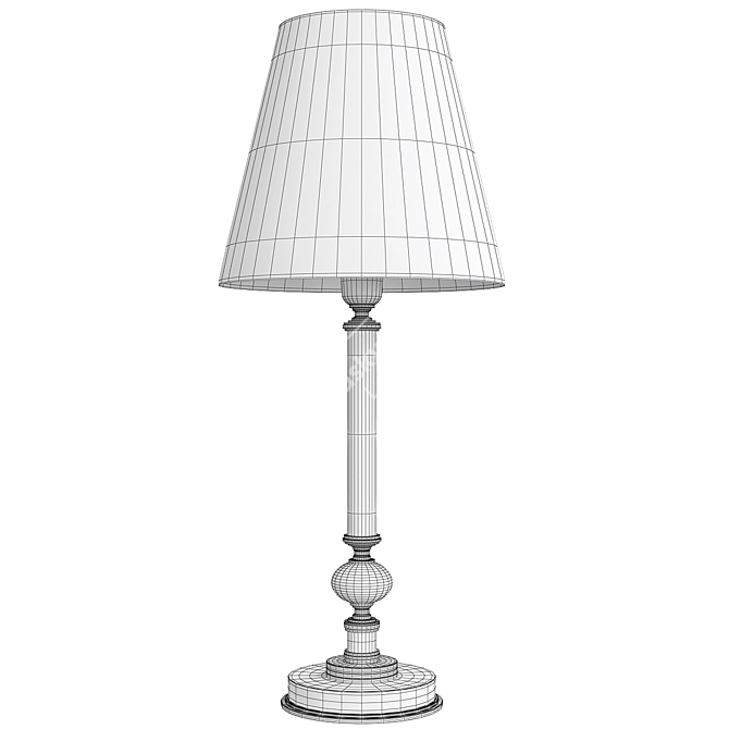 Modern Desk Lamp 3D Model 3D model image 2