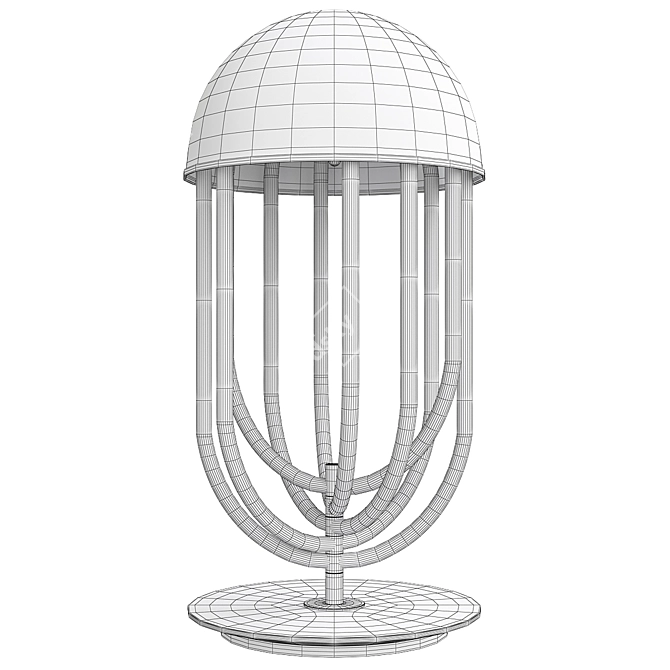 Elegant Turner Table Lamp Design 3D model image 2