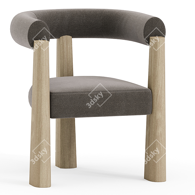 Modern Chic Cassandre Armchair Design 3D model image 1