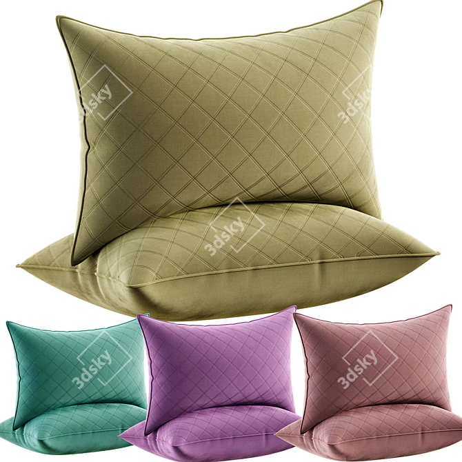 Dreamy Sleep Decor Pillows 3D model image 1