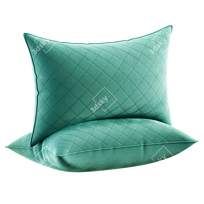 Dreamy Sleep Decor Pillows 3D model image 2