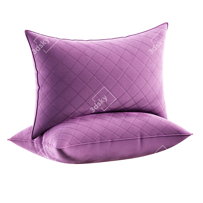 Dreamy Sleep Decor Pillows 3D model image 4