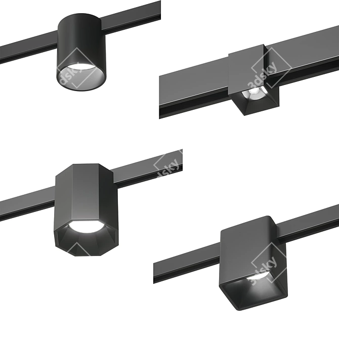 Centrsvet Brass Track Light Collection 3D model image 1