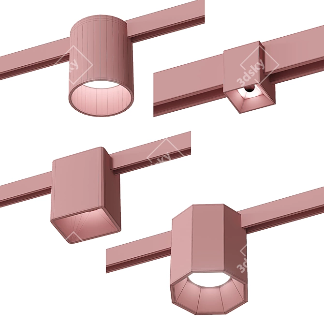 Centrsvet Brass Track Light Collection 3D model image 5
