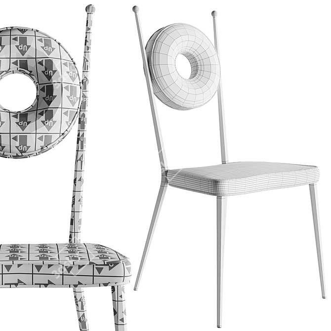 Modern Dining Chair Rondo 2015 3D model image 6