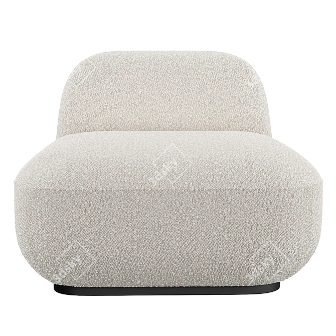 Eichholtz Björn Chair in Bouclé 3D model image 2