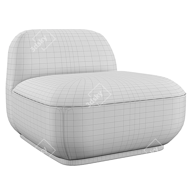 Eichholtz Björn Chair in Bouclé 3D model image 6
