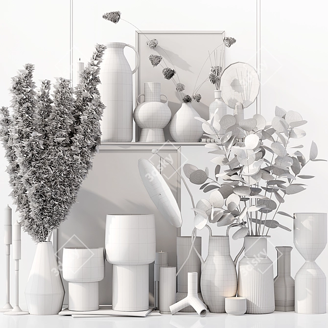 Premium 3D Decor Set 121 3D model image 6
