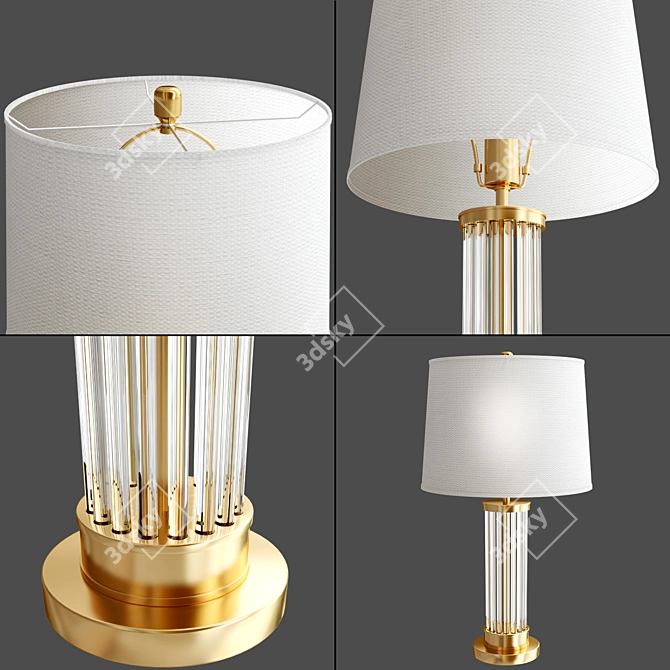 Cloyd MARCELL T1 Brass Table Lamp 3D model image 2