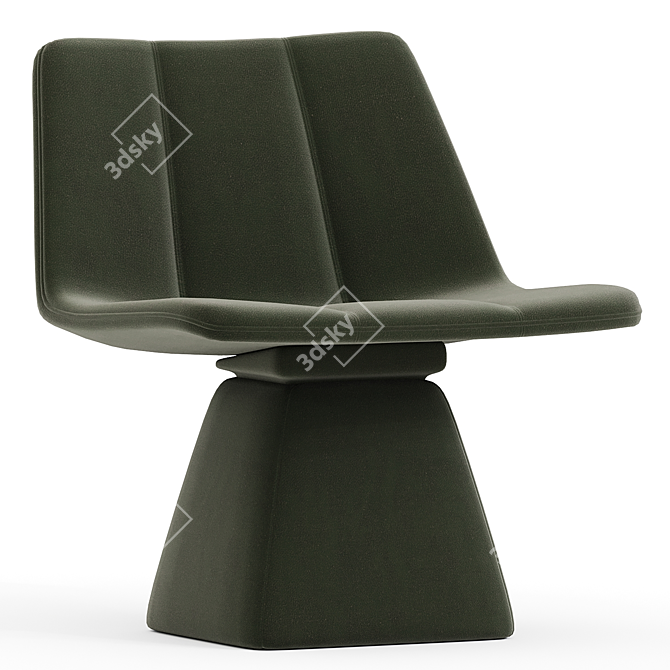 Modern Swivel Chair Furniture Piece 3D model image 1