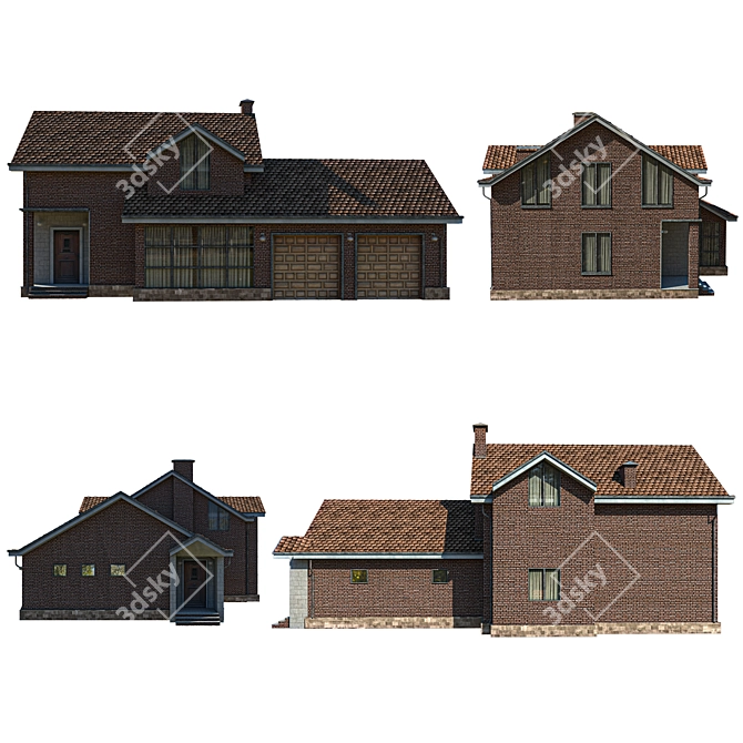  3D Building Model for Vray & Corona 3D model image 2