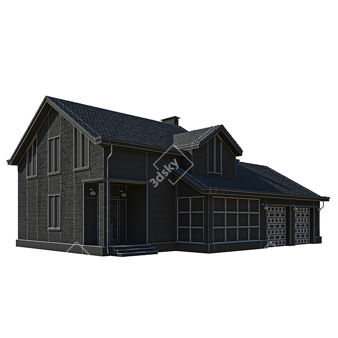  3D Building Model for Vray & Corona 3D model image 3