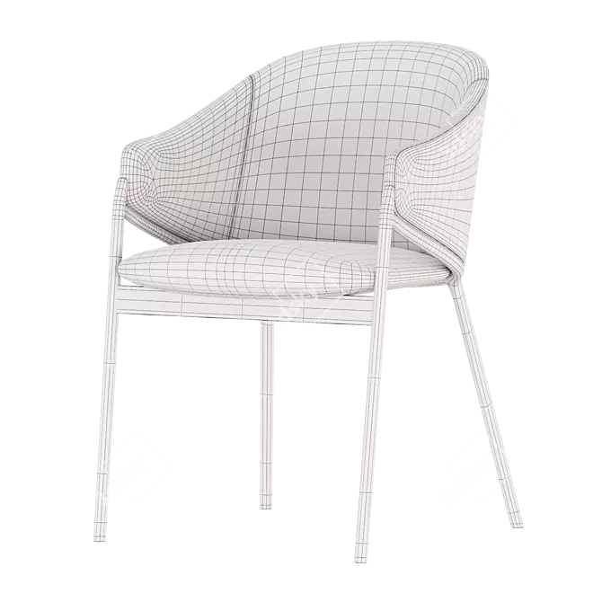 Modern Angel Cerda Chair 3D Model 3D model image 2