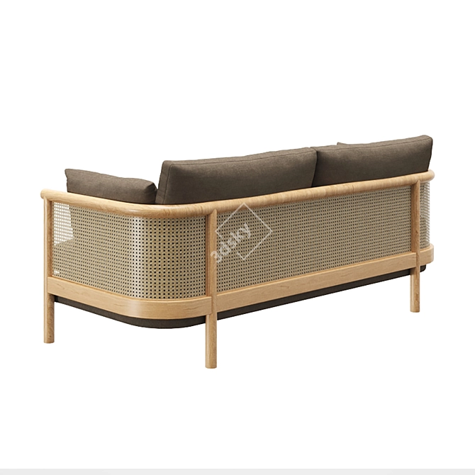 Sydney Cane Sofa 3D Model 3D model image 3