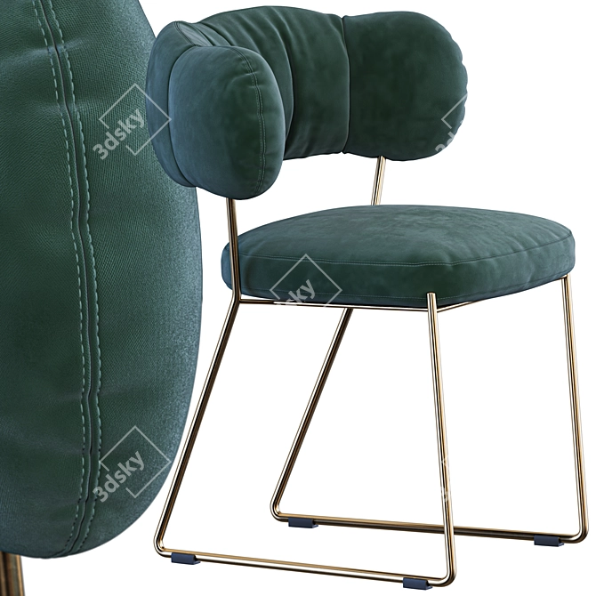 Sleek Quadrotta Chair Design 3D model image 3