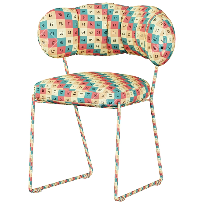 Sleek Quadrotta Chair Design 3D model image 5