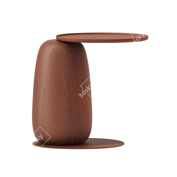 Eos Wood Side Table | Kooku 3D model image 4