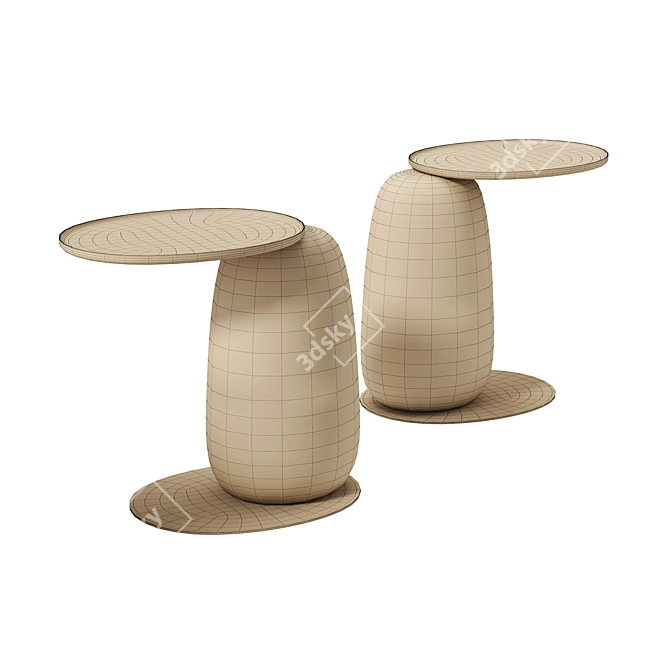 Eos Wood Side Table | Kooku 3D model image 5