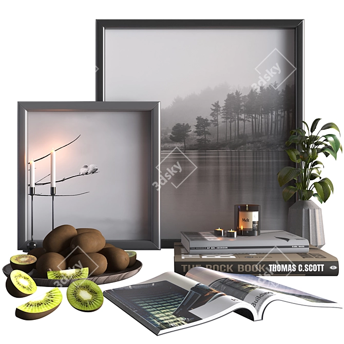 Geometric Decor Set 009 3D model image 1