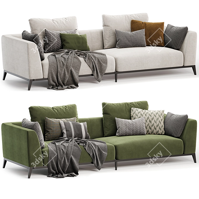  Modern Comfort: OLIVIER Sofa 3D model image 1