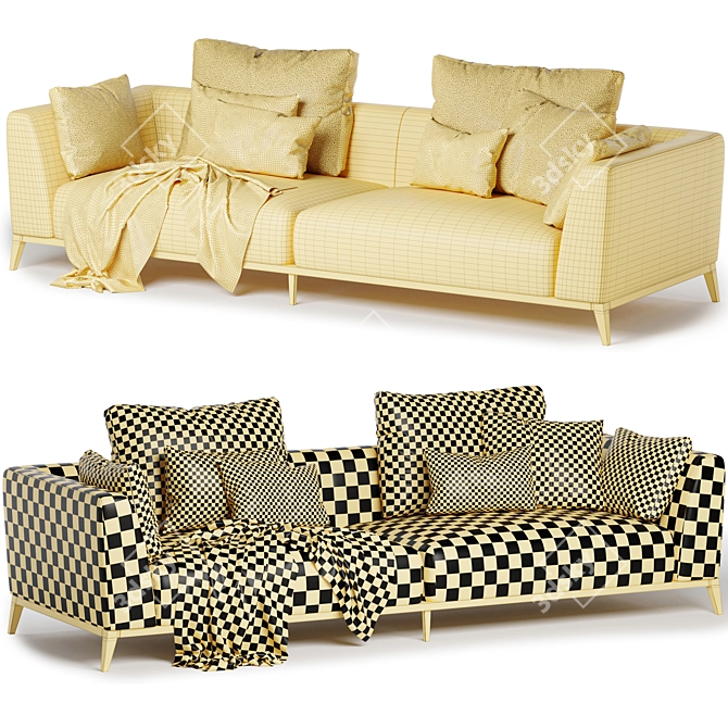  Modern Comfort: OLIVIER Sofa 3D model image 4