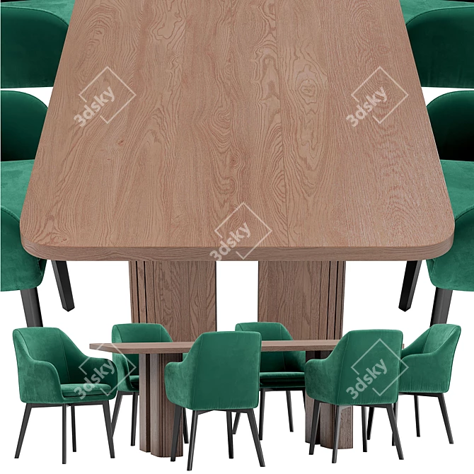 Texas Chair and Lazar Table 3D model image 2