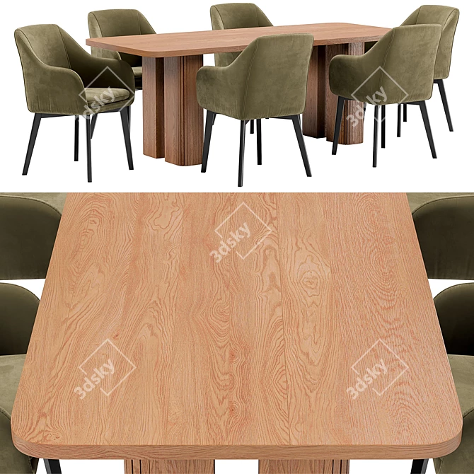 Texas Chair and Lazar Table 3D model image 3