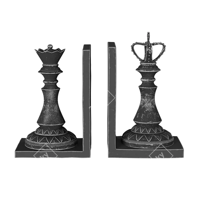 Modern Bookend 3D Model Max 3D model image 2