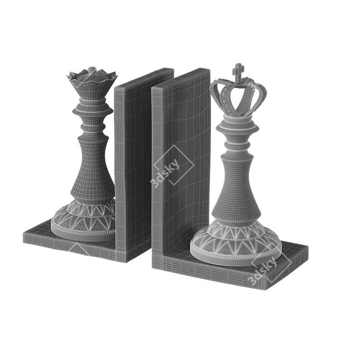 Modern Bookend 3D Model Max 3D model image 5
