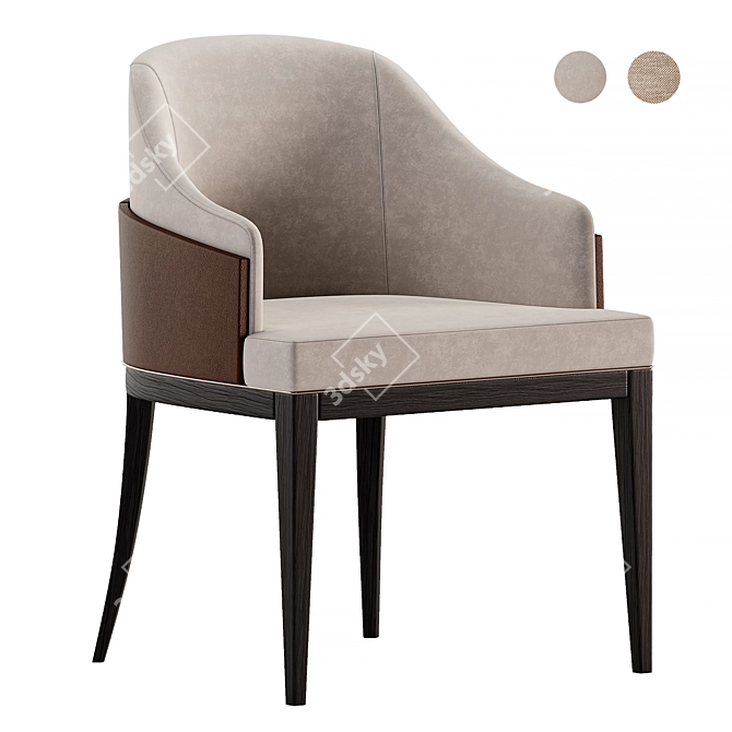 Sleek Wolfe Dining Chair Exceptional 3D model image 1