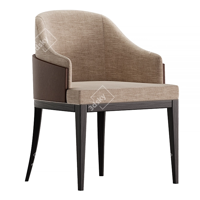 Sleek Wolfe Dining Chair Exceptional 3D model image 2