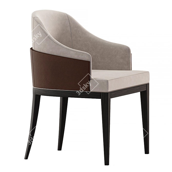 Sleek Wolfe Dining Chair Exceptional 3D model image 3