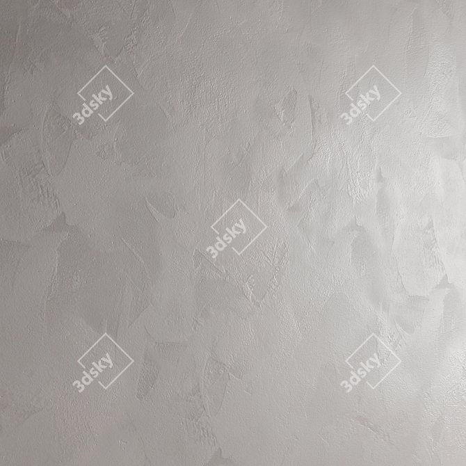 Seamless Decorative Plaster Material 3D model image 3