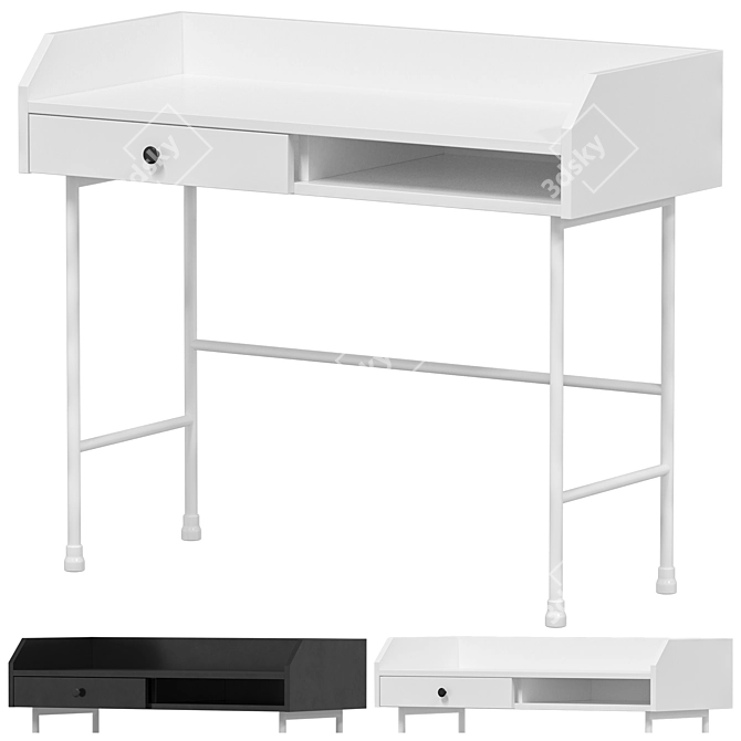 IKEA HAUGA Writing Desk 3D model image 1
