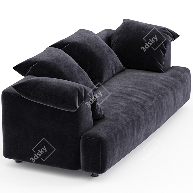 Stylish and Versatile 2-Seater Sofa 3D model image 2