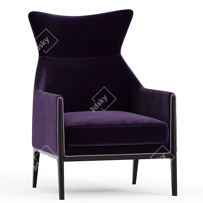  Elegance Birch Chair Caracole 3D model image 1