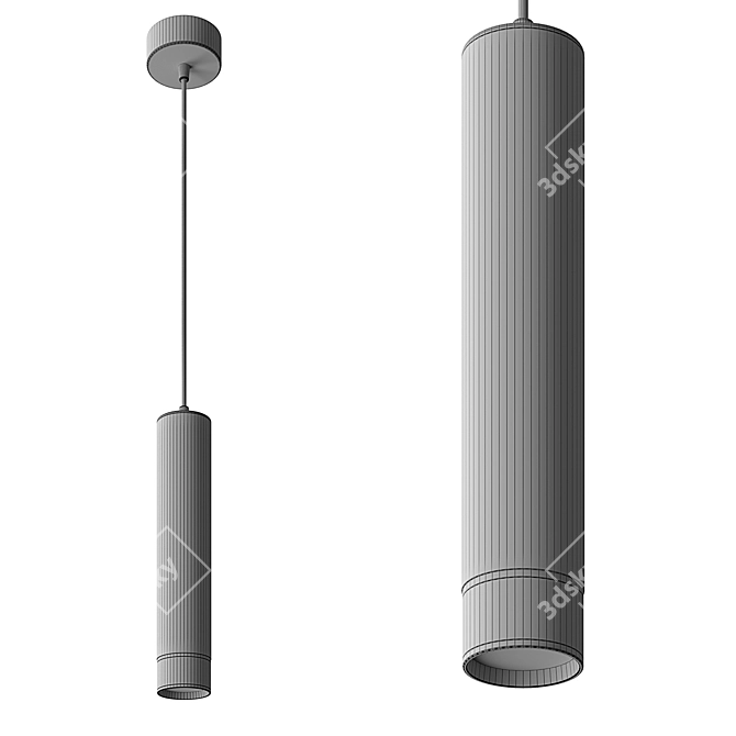 Modern Ceiling Light Fixture Corona/Vray 3D model image 4