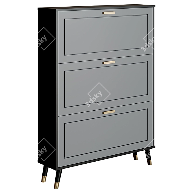 Renard Shoe Cabinet 3D model image 1