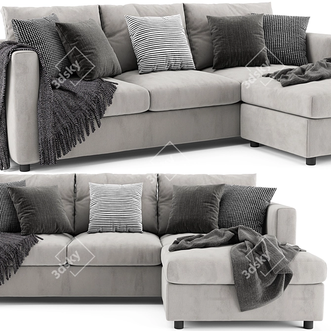 Modern Ikea Finnala Sofa Set 3D model image 3