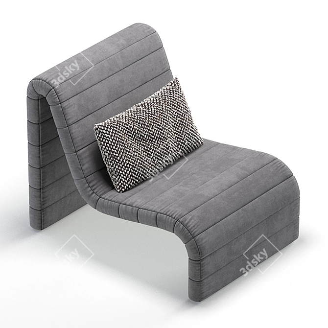 Luxury Zurich Occasional Chair Set 3D model image 2