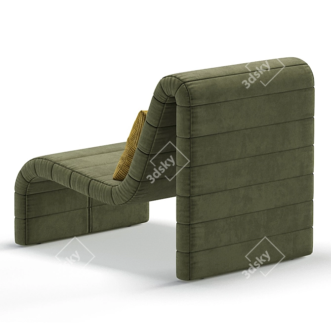 Luxury Zurich Occasional Chair Set 3D model image 4