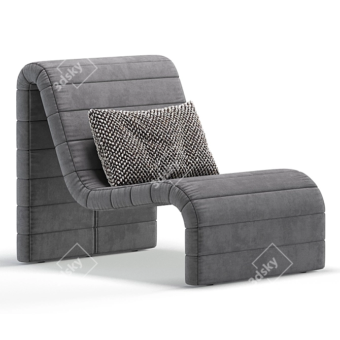 Luxury Zurich Occasional Chair Set 3D model image 5
