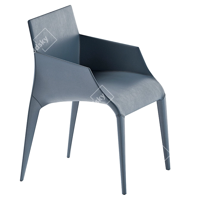 Modern Poliform Seattle Chair 3D model image 2
