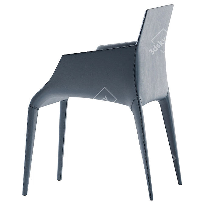 Modern Poliform Seattle Chair 3D model image 4