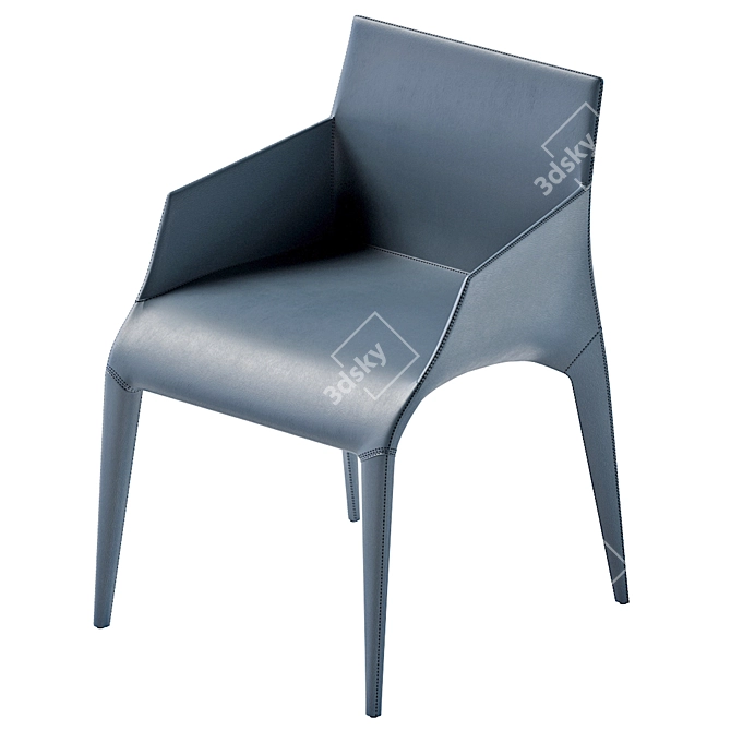 Modern Poliform Seattle Chair 3D model image 5