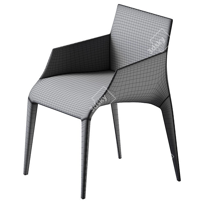 Modern Poliform Seattle Chair 3D model image 7