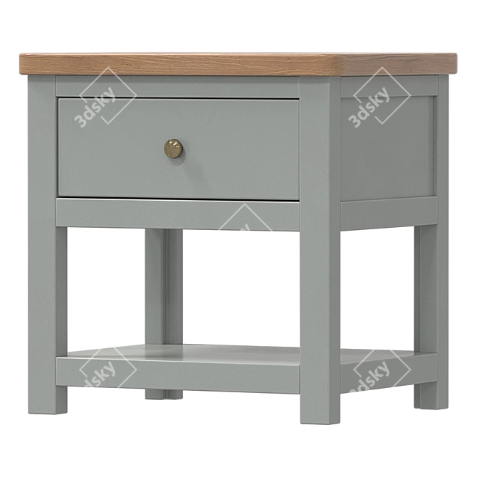 Jules Verne Nightstand (Low) 3D model image 4